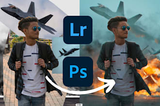 do realistic photo compositing, background changes, photo editing