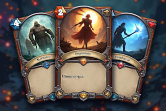 draw amazing card game card game art