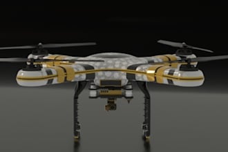 create realistic 3d airplane, drone, and helicopter animations with cinematic vf