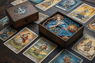 illustrate game card art board game playing cards