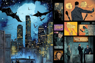 draw comic pages for graphic novels and magazines