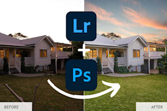 do photo composition, manipulation and image editing in photoshop fast