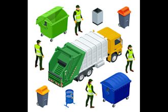 write waste management, recycling, junk removal, trash hauling business plan