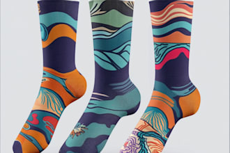 design modern and unique custom socks