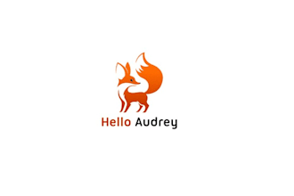 design fennec fox hello audrey logo