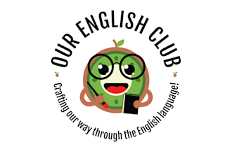 design fun and exciting english learning club logo
