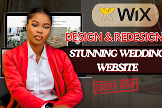 design premium wedding website on wix for your special day