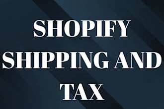 set up shopify shipping and tax setup shopify store and store manager