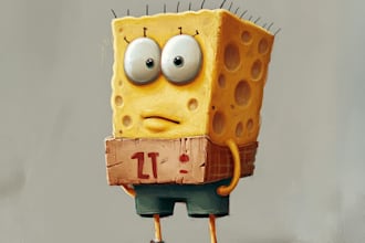 draw amazing cartoon character and scene