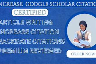increase google scholar citation article writing