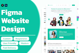 do modern figma landing page and website UI UX design
