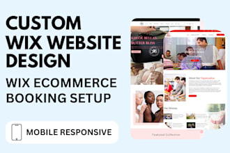 create a stunning wix website design for wix fashion store wix website redesign