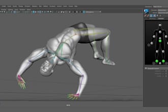 model, texture, and rig a realistic character with ik, tk, and pbr for ue5