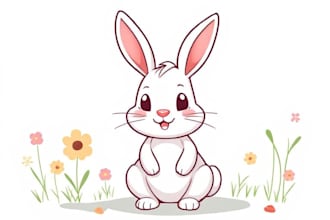 design cartoon animal character or cute illustration