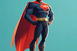 draw fantasy dnd character illustration anime superheroe