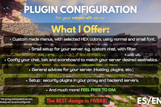 config plugins in your minecraft server