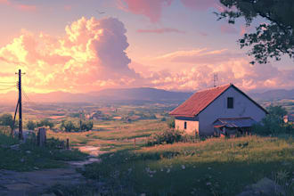 draw environment or background sci fi art for you