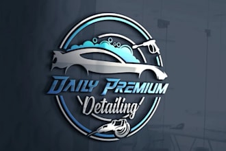 design mechanical workshop repair automotive garage auto detailing car wash logo