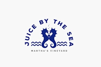 design juice bar plant based cafe logo