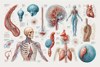 design medical figures and scientific illustrations