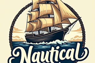 design high quality ship and nautical logo with express delivery