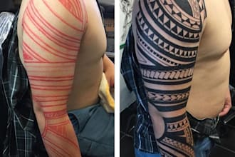 design your polynesian tribal tattoo