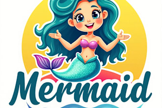 design high quality mermaid mascot logo with fastest delivery