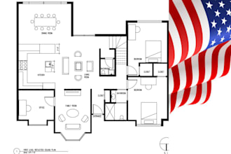 draft city permit blueprints, mep, framing plans, foundation, structural drawing