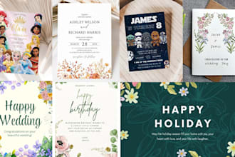 create eye catching holiday cards, animated invites, and e invitations for etsy