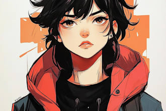 draw comic book retro comic character coloring