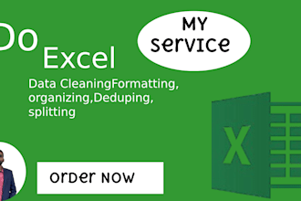 clean, format, merge , split excel data