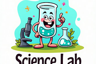 design high quality science lab mascot logo for your business