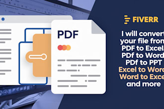 convert PDF to word, excel, or powerpoint accurately