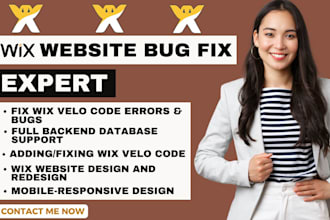 fix wix velo code wix automation wix cms wix seo  wix database dynamic page