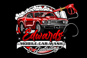 create a modern auto detailing, auto repair, and automotive logo design