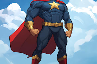 draw your favorite superhero character and comic