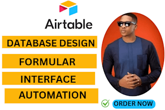 setup airtable database, airtable automation, airtable interface and integration