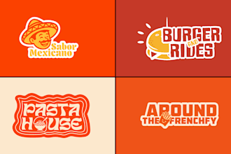design a professional restaurant, cafe, or food logo