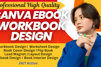 design ebook pdf lead magnet workbook worksheet on canva checklist journal