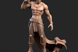 do 3d game character model, character design ue5 game character for game design