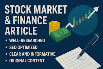 write quality finance, investment and stock market articles