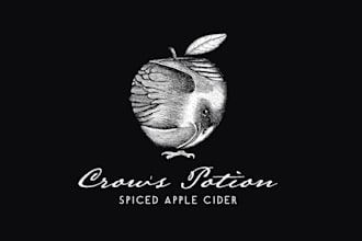 design creative and playful apple cider logo