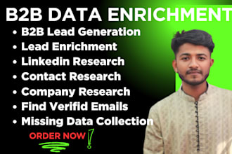 do data enrichment, b2b lead generation, and email leads