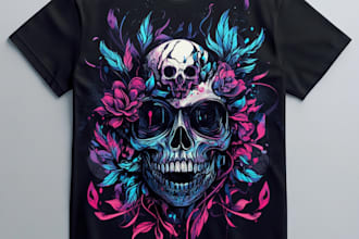 create  a cute t shirt and merch design for you