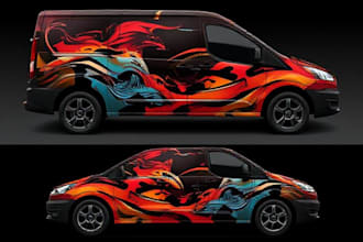 create a car or any vehicle illustrations