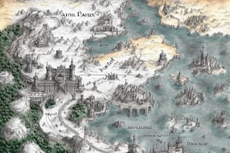 create a fantasy map for you