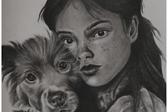 draw a realistic pencil portrait from your photo
