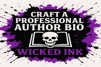 craft a professional author bio