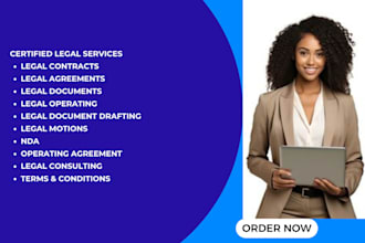 write legal agreements, contracts, documents, motions, llc operating, nda