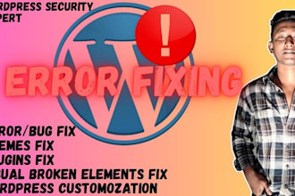 fix wordpress bugs, errors, and remove malware or virus
